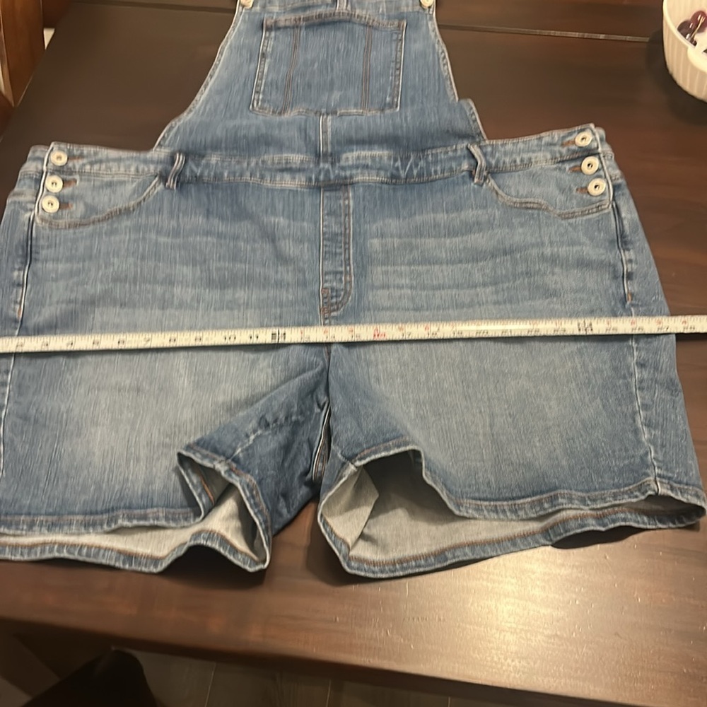 DC Jeans Denim Shortalls Overalls Blue Jean Romper Women’s Size 26 Casual - Picture 7 of 16